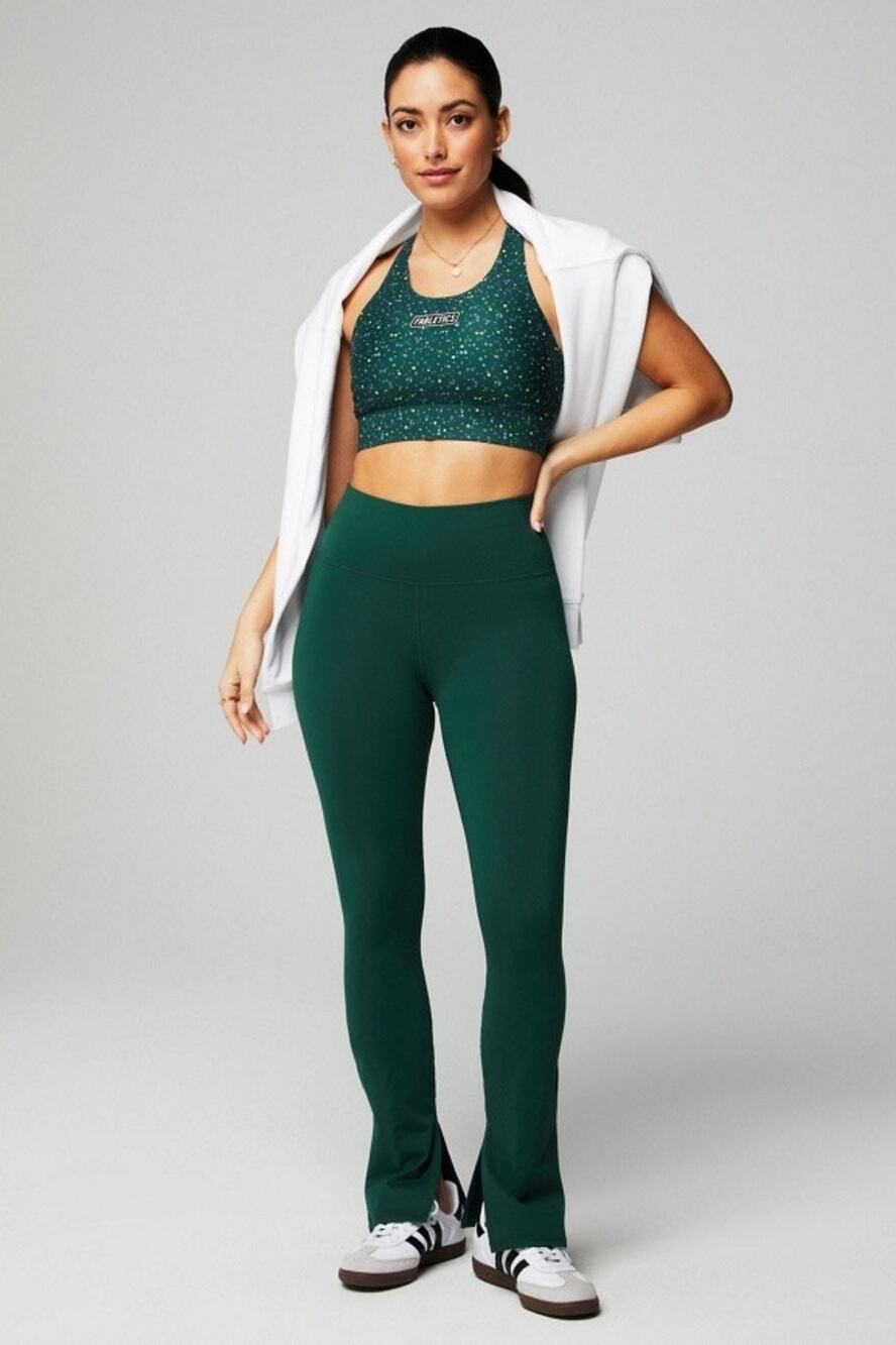 New Define Powerhold Split Hem Legging Everpine Women's size M